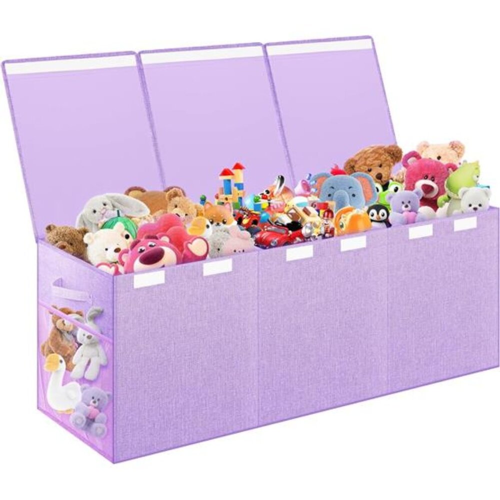 Extra Large Toy Box, Toy Chest for Kids Boys Girls, Collapsible Sturdy Storage